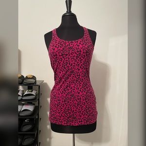 MODA International Leopard Racerback Sz M